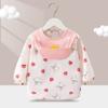 Bata de Bebê, Babador Infantil para Comer, Roupa Externa de Outono e Inverno, Avental Impermeável de Manga Longa, Suplemento Alimentar para Bebê, Bolso para Arroz, Roupa de Proteção para Usar ao Contrário