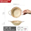 Colección de Vajilla de Gres, Cuencos y Platos Serie Té, Cuencos y Platos Grandes Domésticos Retro, Venta al por Mayor Platos de Cena de Cerámica Antigua