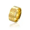 Ventas Directas de Fábrica Anillos Redondos de Acero de Titanio con Corte Transfronterizo Europeo y Americano Moda Simple Acero Inoxidable Anillos para Hombre y Mujer al por Mayor