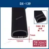 Tira de sellado de goma autoadhesiva EPDM, semicircular hueca tipo D, forma de B grande, esponja de espuma, insonorizada, impermeable, amortiguadora de golpes