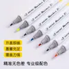 Caneta Marcadora Dupla à Base de Água com 48 Cores para Alunos do Ensino Fundamental Presente Papelaria de Aprendizagem Infantil Caneta Aquarela de Pintura Caneta Marcadora Chave