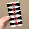 Cuerda para el pelo roja Ancora para niños Accesorios para el pelo de Año Nuevo Banda para el pelo Anillo para el pelo de alta elasticidad Cuerda para el pelo Tocado para niñas