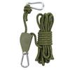 Eslinga de elevación con polea para camping al aire libre, cordón, cuerda tensora a prueba de viento para tienda de campaña, tensor con cordón para toldo, hebilla para cuerda de viento