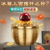 Pote de Arroz de Latão Reunindo Riqueza Pote das Cem Bênçãos Atraindo Riqueza e Tesouros Pote de Arroz Bacia de Reunião de Tesouros Ornamento para Loja Sala de Estar Pote de Água das Cem Bênçãos de Cobre Puro