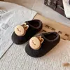 Pantuflas de Algodón Lindas de Dibujos Animados para Niñas Zapatos de Casa para Bebé Invierno Niños Suela Suave Antideslizante Felpa Adicional Calientes Zapatos de Algodón Felpudos