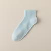 Calcetines de Algodón con Talón de Goma y Malla Sin Costuras para Mujer, Verano, Delgados, Puro Algodón, Absorbentes de Sudor, Transpirables, Blancos, Desodorantes, Calcetines Deportivos