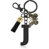 Llavero de Acero Inoxidable con Colgantes de 26 Letras, Accesorios para Bolsos, Colgante para Llavero, Joyería Coreana Estilo Goteo de Aceite al por Mayor