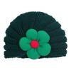 Gorro de Punto Floral Cálido para Bebé Estilo Nuevo de Invierno Europeo y Americano, Gorro de Lana Lindo Multicolor para Niños, Gorro para Niñas