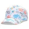 Comercio Exterior Transfronterizo Popular Estampado Digital Dinosaurio Gorra de Béisbol Infantil Protector Solar Gorra de Niño Gorra de Niña Mariposa