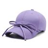 Boné de Baseball com Laço de Fita Coreano de Nicho para Mulheres, Boné Versátil para o Dia a Dia de Primavera e Verão, Chapéu de Sol que Afina o Rosto, Estilo Coreano