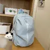 Mochila Escolar Color Sólido Estilo Académico Estilo INS Japonés para Estudiantes de Preparatoria Femeninas Mochila Ligera Simple Mochila con Sensación de Alta Gama