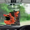 Nuevo llavero de mochila acrílico plano con diseño de gato y perro transfronterizo, colgante para coche