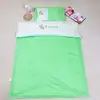 Set de Edredón de Algodón Bordado para Jardín de Niños de Tres Piezas Empalme de Color Puro Ropa de Cama para Bebé Siesta Juego de Seis-Siete Piezas con Relleno