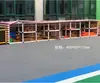 Estante de Armazenamento de Brinquedos para Jardim de Infância Equipamentos Esportivos para Exterior Armário Grande de Armazenamento Estante de Armazenamento de Blocos de Construção Carbonizados para Crianças Outros