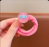 Elásticos de Cabelo Coloridos Doces para Meninas, Argolas de Toalha Amigáveis para Cabelos de Bebê, Elásticos de Borracha de Alta Elasticidade para o Cabelo de Meninas