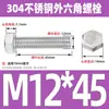 Ventas Directas de Fábrica M3-M12 GB 304 acero inoxidable Tornillo hexagonal exterior cabeza hexagonal tornillo hexagonal