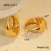 Pendientes Transfronterizos Europeos y Americanos Nuevos Pendientes de Moda Nicho de Gama Alta Pendientes Vintage Pendientes de Clip Pendientes Versátiles Pendientes de Acero Inoxidable para Mujer