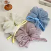 Diadema de Chifón Esponjoso de Alta Gama para Niñas, Estilo Coreano, Bola de Pelo, Cuerda para el Cabello del Cuero Cabelludo, Diadema