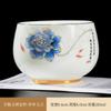 Novo Yipin Green Lotus Master Cup ovelha chinesa porcelana branca carneiro gordura jade artesanal ouro kung fu chá conjunto xícara de chá única xícara