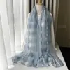 Lenço Estampado de Leopardo para Comércio Exterior, Lenço Longo de Seda Fina de Organza para Primavera e Verão, Xale de Renda de Corte Alto, Lenço de Gaze para Proteção Solar