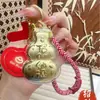Nuevo Producto Dorado Llavero de Calabaza Tian Guan Ci Fu, Prosperidad Ilimitada, Colgante de Oro Puro, Pequeños Regalos Promocionales para Conferencias de Negocios al por Mayor