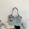 Bolsa de Lona 2026 Verão Nova Estilo Coreano Tote Casual Moda Bolsa de Ombro Único Grande Capacidade Bolsa Tote Bolsa de Compras