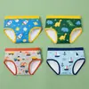 Cuecas Triângulo com Estampa de Desenho em Algodão para Meninos Venda Quente Transfronteiriça Atacado de Roupa Íntima para Meninos Crianças Pequenas e Médias Atacado de Roupa Íntima para Meninos