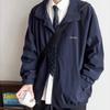 Chaqueta de Solapa Japonesa Primavera y Otoño Marca de Moda Retro Casual Nueva Chaqueta Crock Top Casual de Moda Holgado