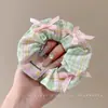 Acessório de cabelo elástico, estilo jovem, scrunchie moderno novo de 2025, headwear de tecido de malha elegante de verão para mulheres