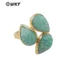 WT-R492 exportación más vendido clásico gema forma de gota amatista lapislázuli anillo joyería de aniversario regalo