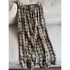 Pantalones de pierna ancha de seda 2026 Pantalones casuales de pierna recta Cintura elástica Pantalones cortos Pantalones estampados para mujer Venta al por mayor H16EK2601