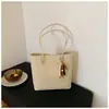 Bolso Tote Nuevo de Verano 2025 para Mujer, Bolso de Gran Capacidad para el Trabajo, Bolso Tejido Casual de Hombro de Alto Valor, Bolso de Axila