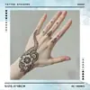 Xmxp Jugo Henna Herbal Calcomanía de Tatuaje Pintado a Mano Impermeable Duradero Flor de Brazo Brazo Tatuaje Semi-Permanente No Reflectante