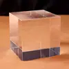 Fornecimento Atacadista do Fabricante de Cubos de Cristal Material Branco, Padrões 2D/3D Feitos Sob Medida, Cubos de Vidro Material K9