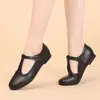 Zapatos Mary Jane Cómodos de Suela Blanda para Mujer, Nuevo Estilo Primavera y Verano 2026, Zapatos de Cuero Versátiles Negros de Tacón Medio con Hebilla para Mujer