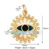 L55 nuevo popular europeo y americano Ojo de Diablo amuleto de la suerte ojo circón joyería creativa DIY