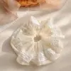 Goma para el pelo de encaje de malla perlada, fresca y delicada, estilo coreano, accesorio para el cabello dulce, moderno y sofisticado
