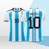 Roupa de Futebol Jaqueta Única Messi Nº 10 Miami Infantil Ronaldo Nº 7 Real Madrid Argentina Camisa de Manga Curta Personalização
