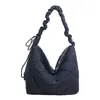 Moda Estilo Coreano Bolsa de Ombro Única Padrão Diamante Outono/Inverno Nova Linha de Bordado Versátil Transversal Bolsa Feminina Moda Grande Capacidade Bolsa Jaqueta de Algodão