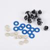 Acessórios Plásticos Transfronteiriços, Olhos de Parafuso Meia-Redondos Coloridos para DIY, Peças Plásticas para Brinquedos de Pelúcia