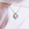 Versión coreana del nuevo colgante de perlas de agua dulce con microincrustaciones de plata S925, accesorios de collar de moda sencillos, fabricantes