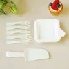 Set de cuchillo, tenedor y plato de alta gama para pastel de cumpleaños, que incluye platos de plástico y papel, cubiertos desechables para pastel y un surtido colorido - envío gratis