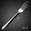 Elegante Conjunto de Talheres Espessados de Aço Inoxidável 304 Faca, Garfo e Colher para Bife, Talheres para Mesa, Colher para Café e Sobremesa de Hotel
