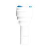 K1066 enchufe duro de 3 puntos de paso directo enchufe directo de 3 puntos conexión rápida tubo PE de 3 puntos enchufe de inserción adaptador diámetro de tubo 3/8