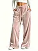 Ropa de mujer transfronteriza 2026 Colección otoño e invierno para mujer europea y americana: Pantalones de terciopelo dorado de pierna ancha, adecuados para el trabajo, uso casual y para crear una silueta relajada y fluida