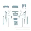 Adecuado para Película Interior de Coche Serie 8 de BMW, Pantalla de Control Central, Palanca de Cambios, Película de Hidrogel TPU Anti-Rayaduras No Templada, Juego Completo de Película Protectora