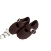 ¡Atmósfera Invernal! Hebilla de Cinturón Francesa Aumento Interior Zapatos de Algodón Peludo 2025 Ropa Exterior Zapatos Mary Jane Forrados de Felpa de Hada