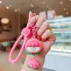 Figuritas de llavero de goma blanda de anime de dibujos animados, colgantes para mochila, accesorios para bolsos, pequeños adornos, al por mayor en stock para tiendas