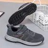 Zapatos para Caminar de Otoño e Invierno para Hombre, Zapatos Antideslizantes para Personas Mayores, Zapatos Engrosados y Cálidos para Madres, Zapatos Deportivos y de Ocio para Mujeres de Mediana Edad y Mayores