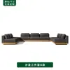 Conjunto de Sofá e Mesa de Centro Nórdico para Exterior para Pátio, Jardim, Varanda de Hotel, Resistente à Água e ao Sol, Móveis de Madeira Maciça para Lazer ao Ar Livre